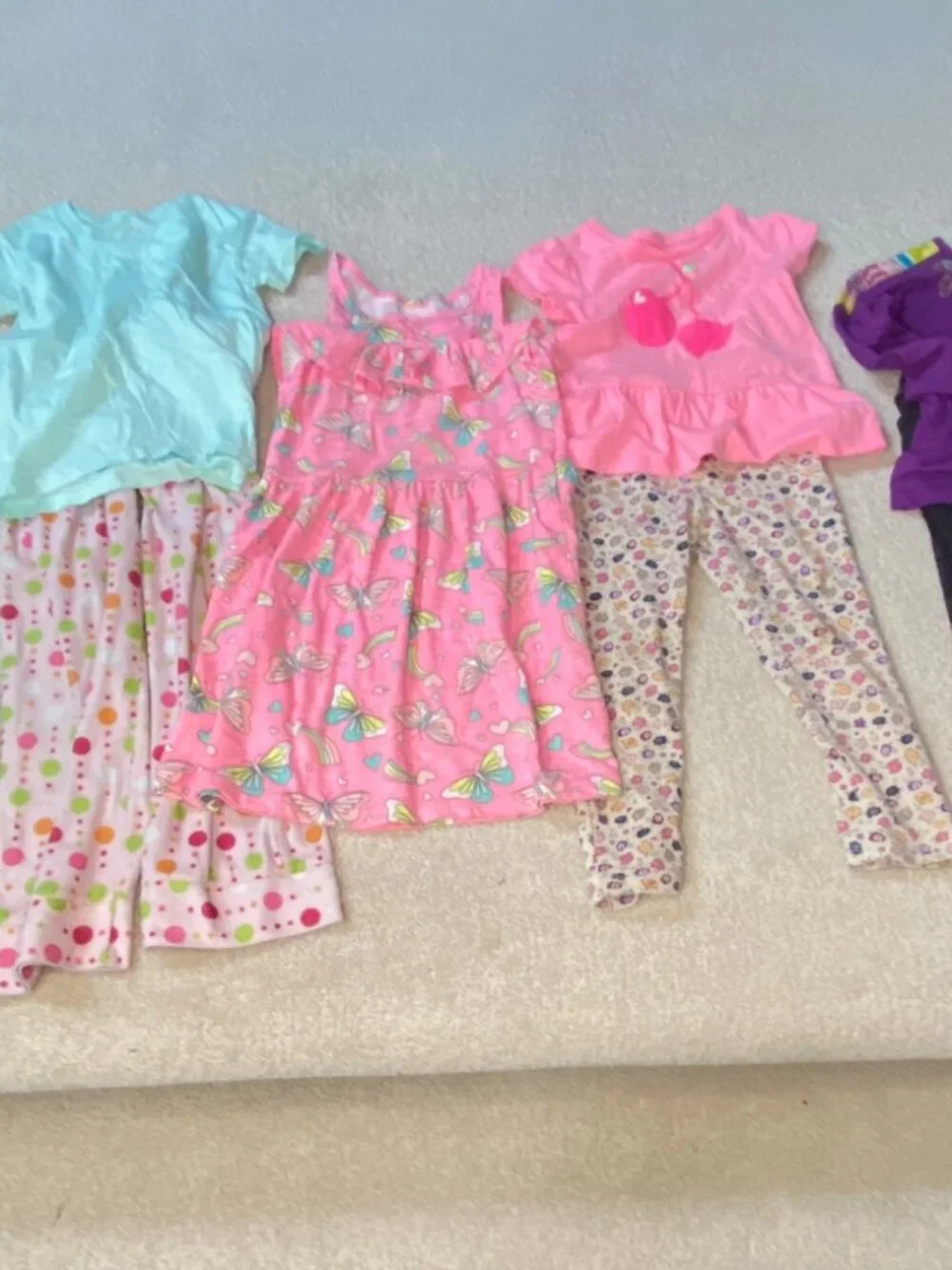 Girls's Size 4T Back To School Bundle and Shoes Size 9